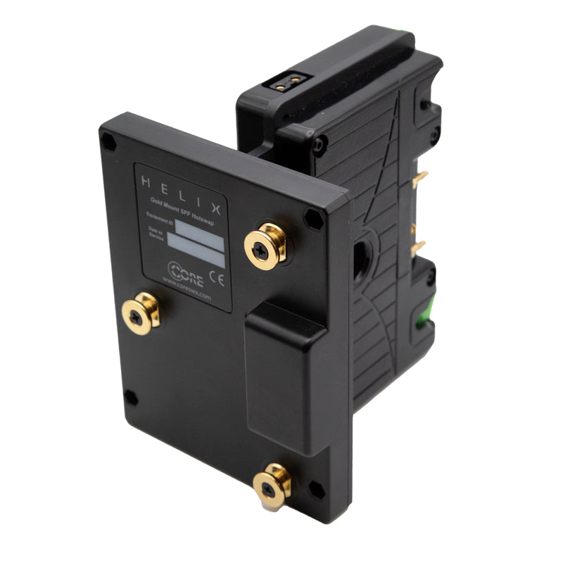 14v Sharkfin Hot-Swap Battery Plate - Gold Mount