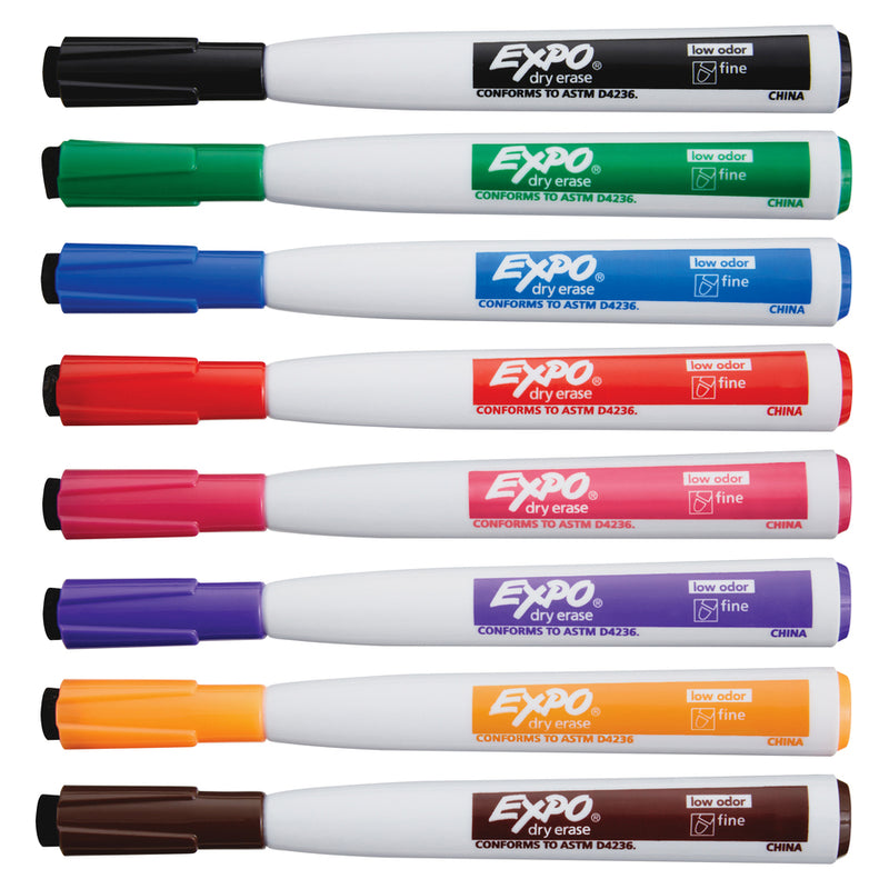 Expo® Chisel Tip Dry Erase Markers - Set of 4 Black