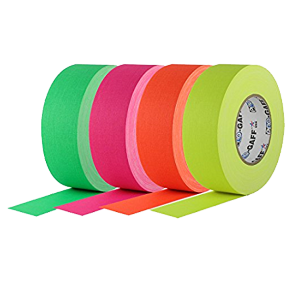 2" - Fluorescent Gaff Tape Roll - Assorted Colors Available