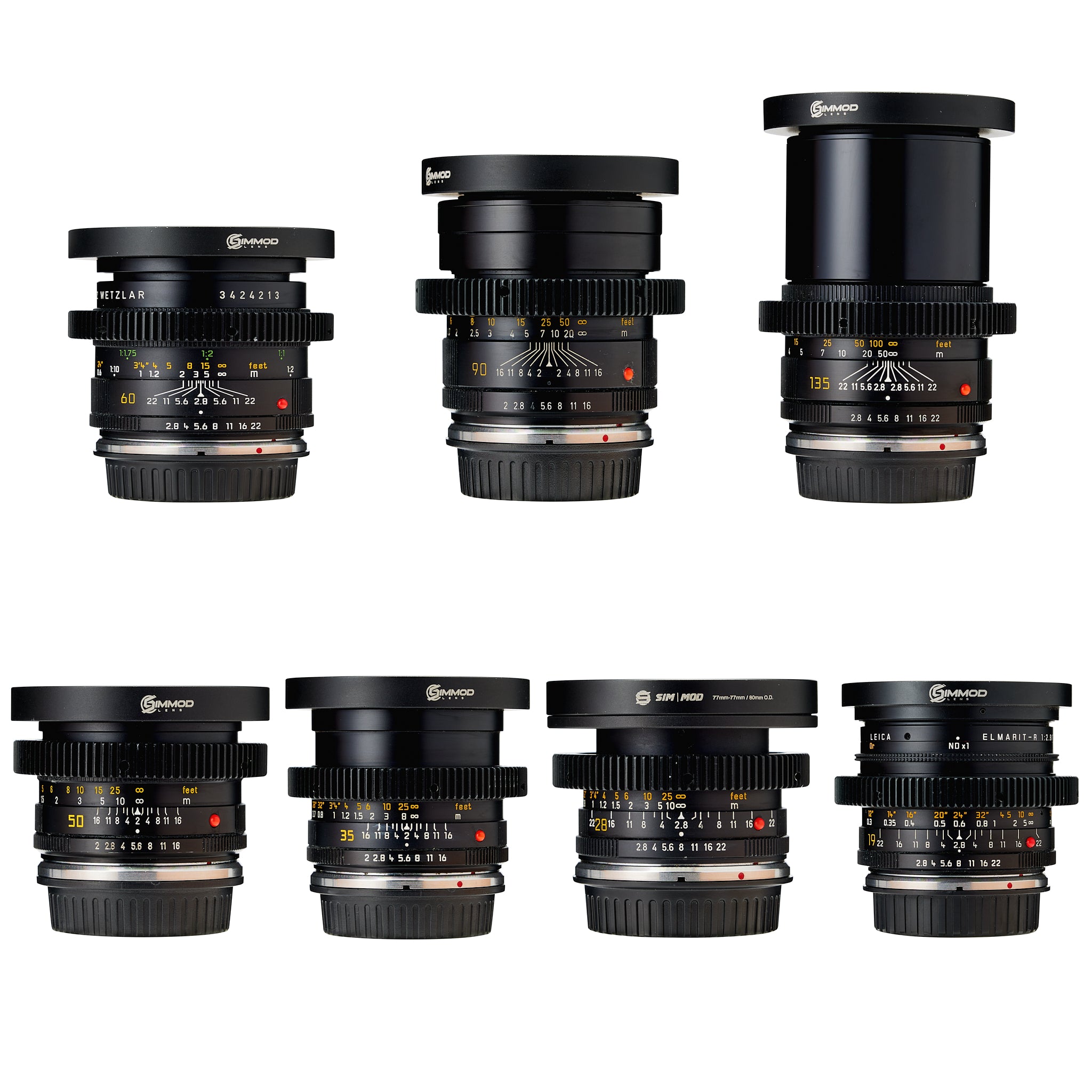 Leica R EF (7) Prime Lens Set