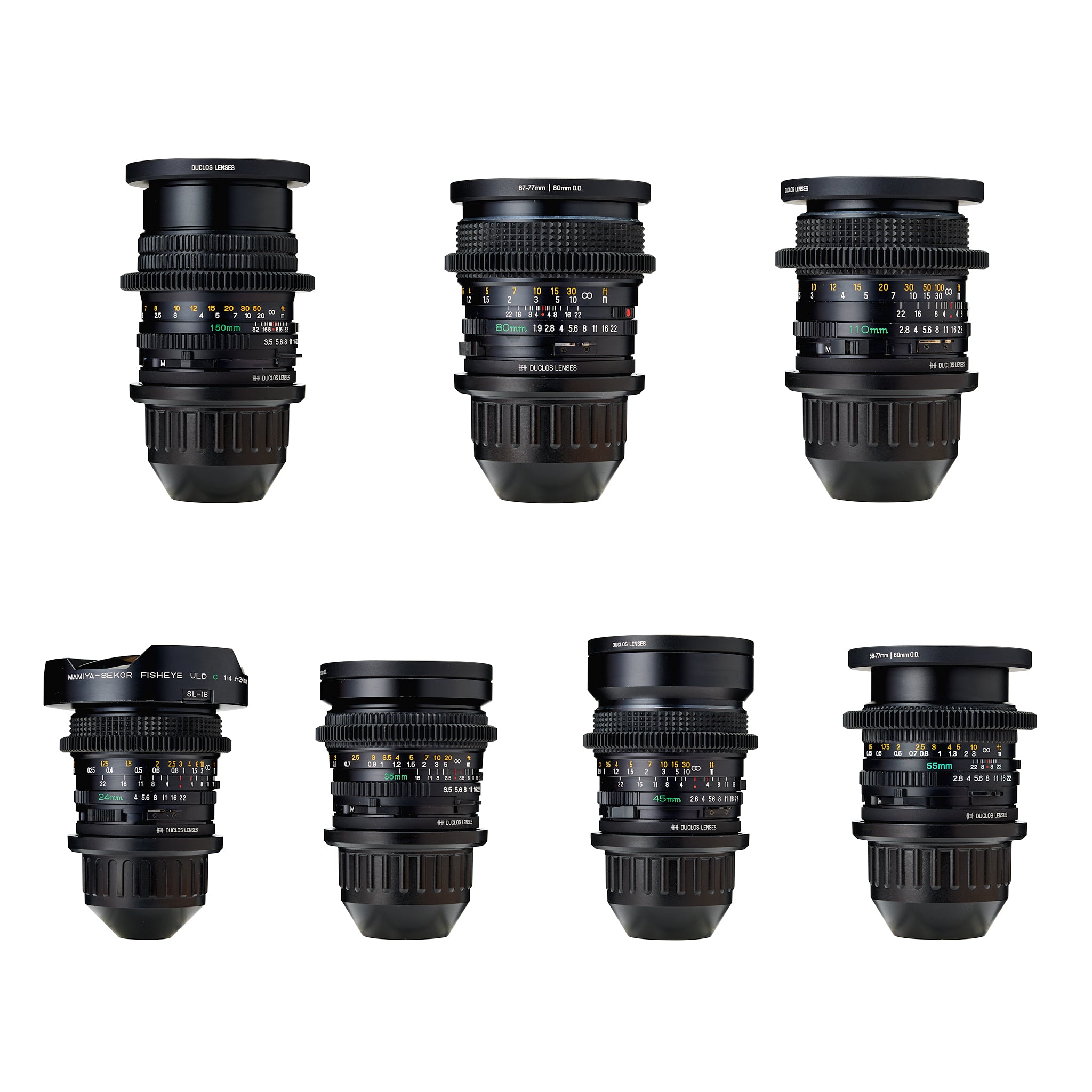Mamiya PL Sekor C (7) Cine Prime Lens Set