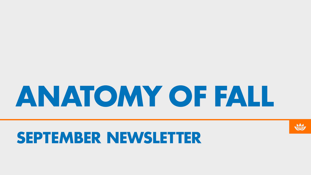 Community Newsletter: September: Anatomy of Fall