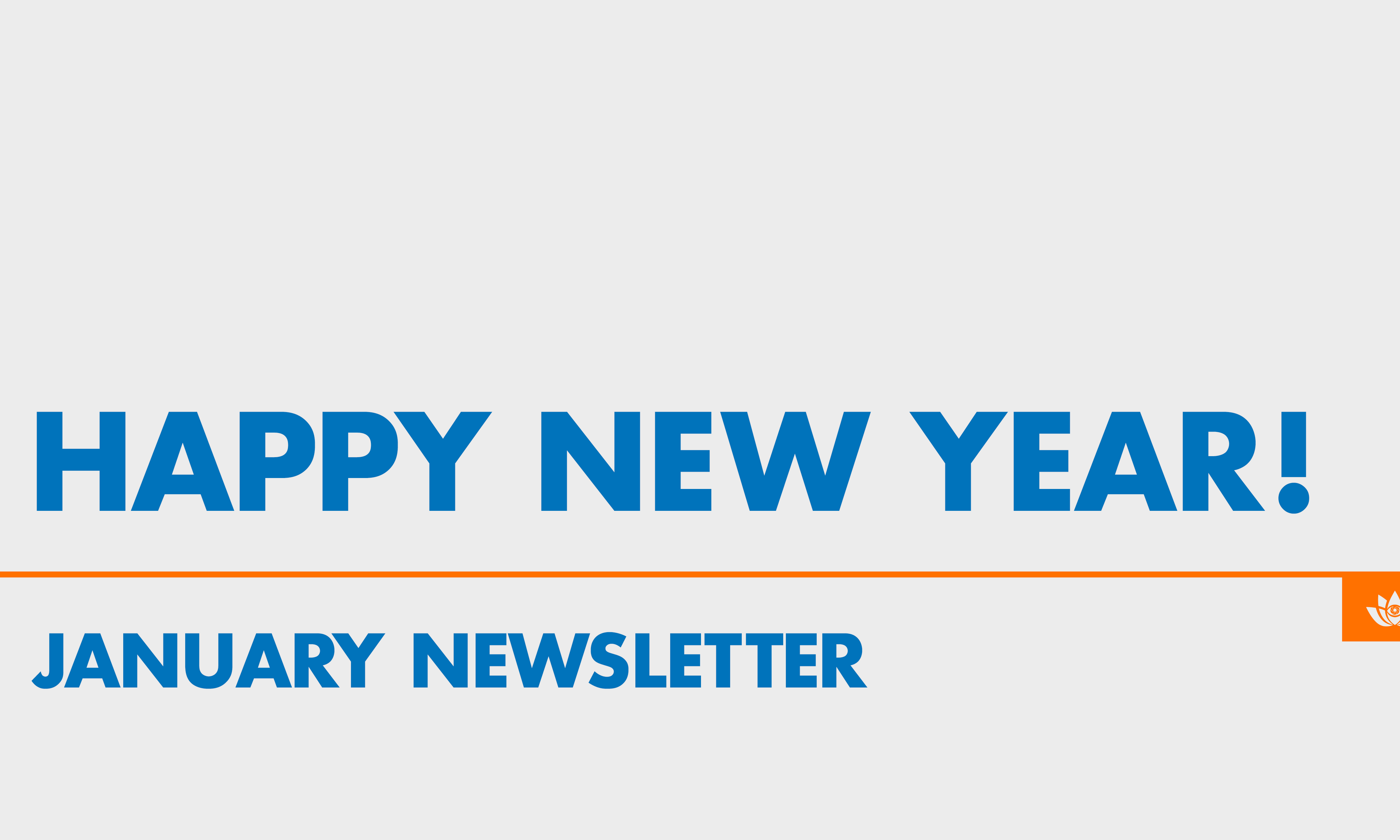 Community Newsletter: January: Happy New Year!