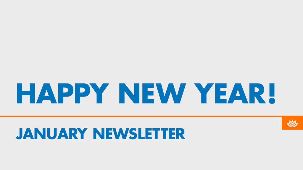 Community Newsletter: January: Happy New Year!