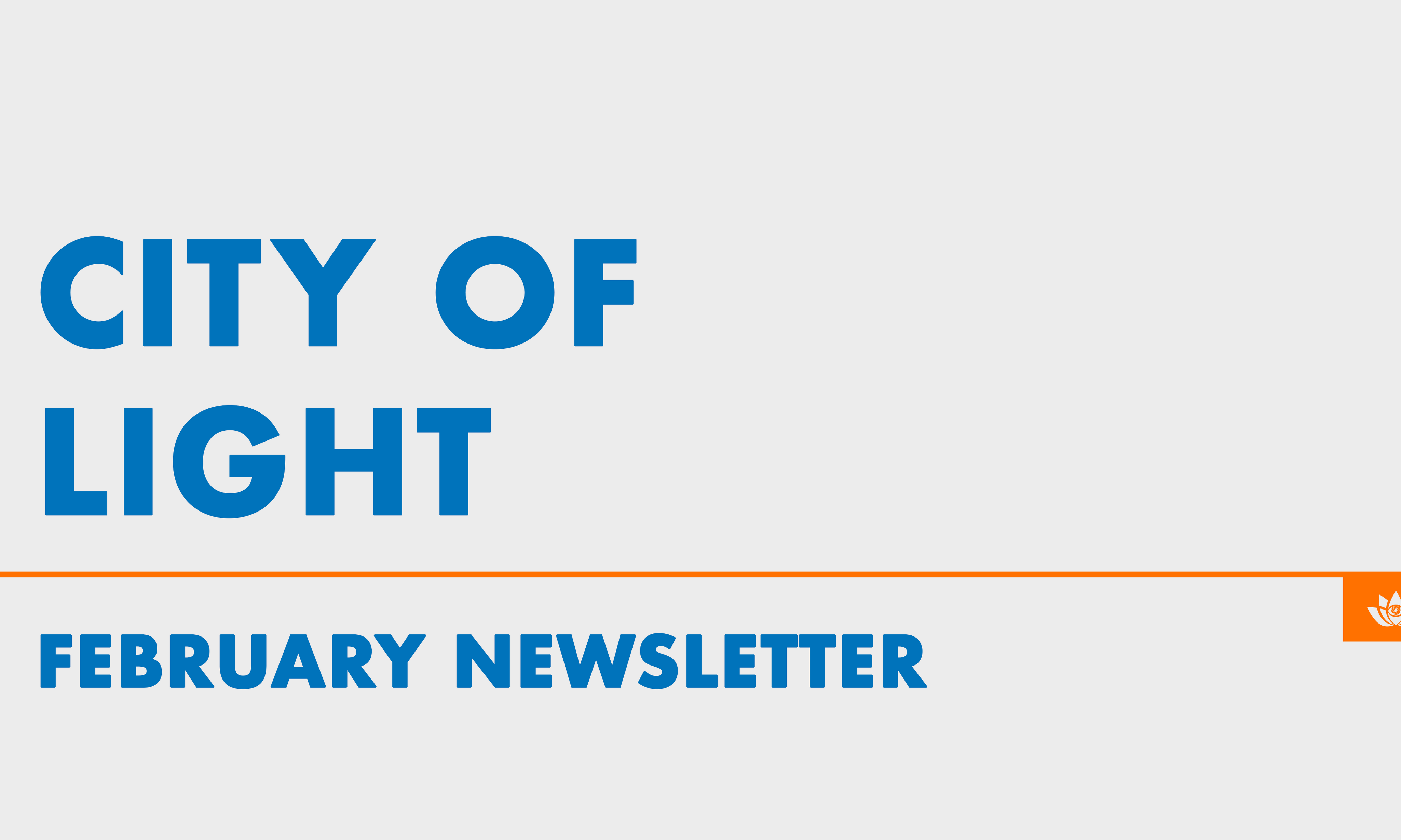 February 2023 Newsletter: City of Light 💡