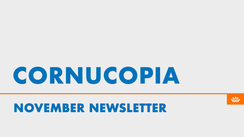 Community Newsletter: November 2023: CORNUCOPIA