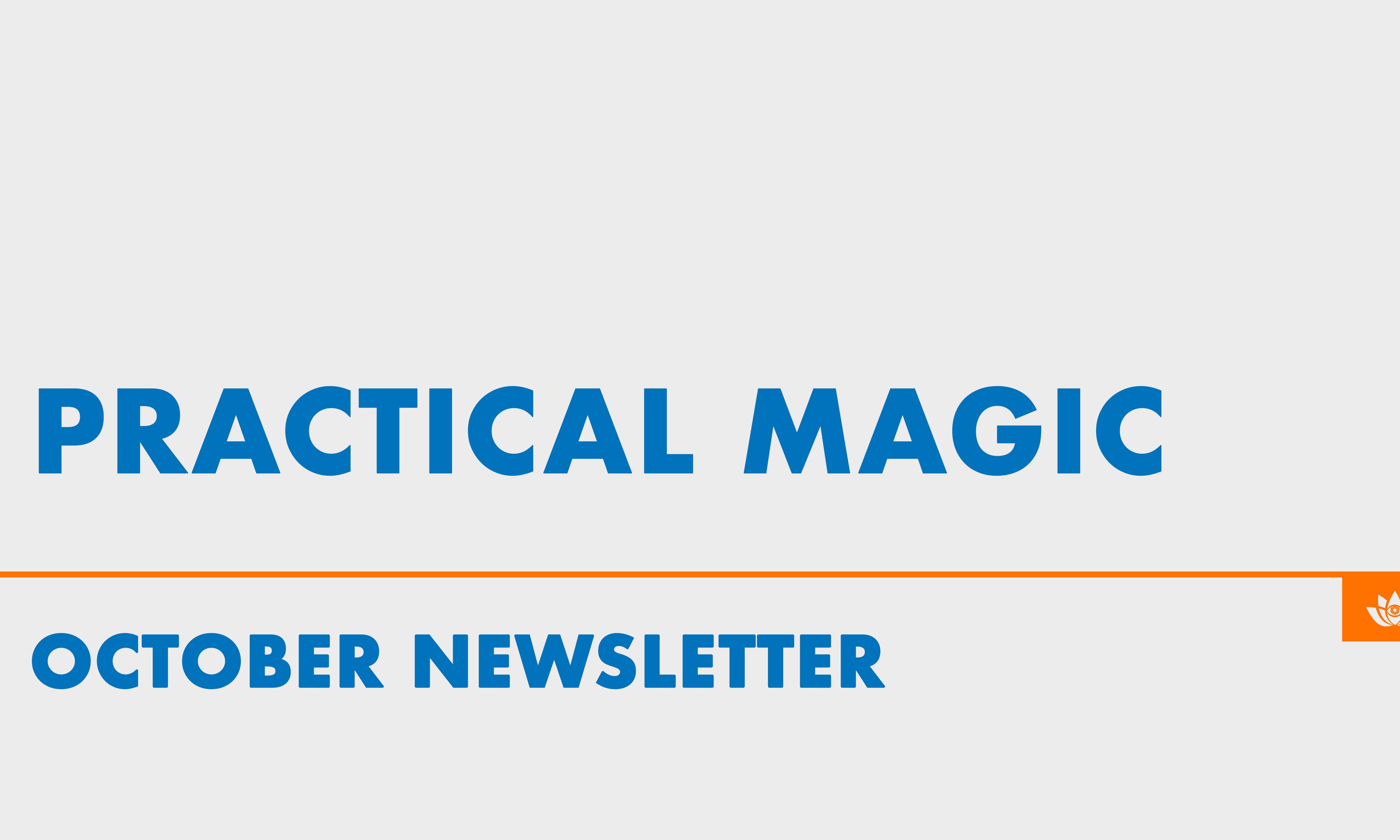 Community Newsletter: October 2023: Practical Magic