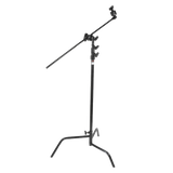 C-Stand With Gobo Head & 40" Arm (Black, Sliding Leg)