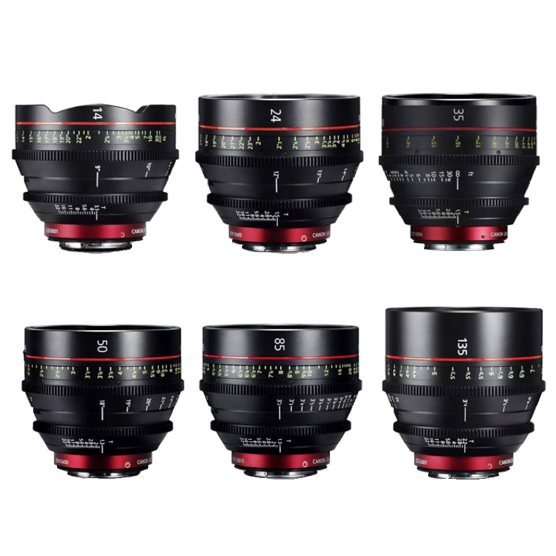 Canon EF CN-E Prime (6) Lens Set