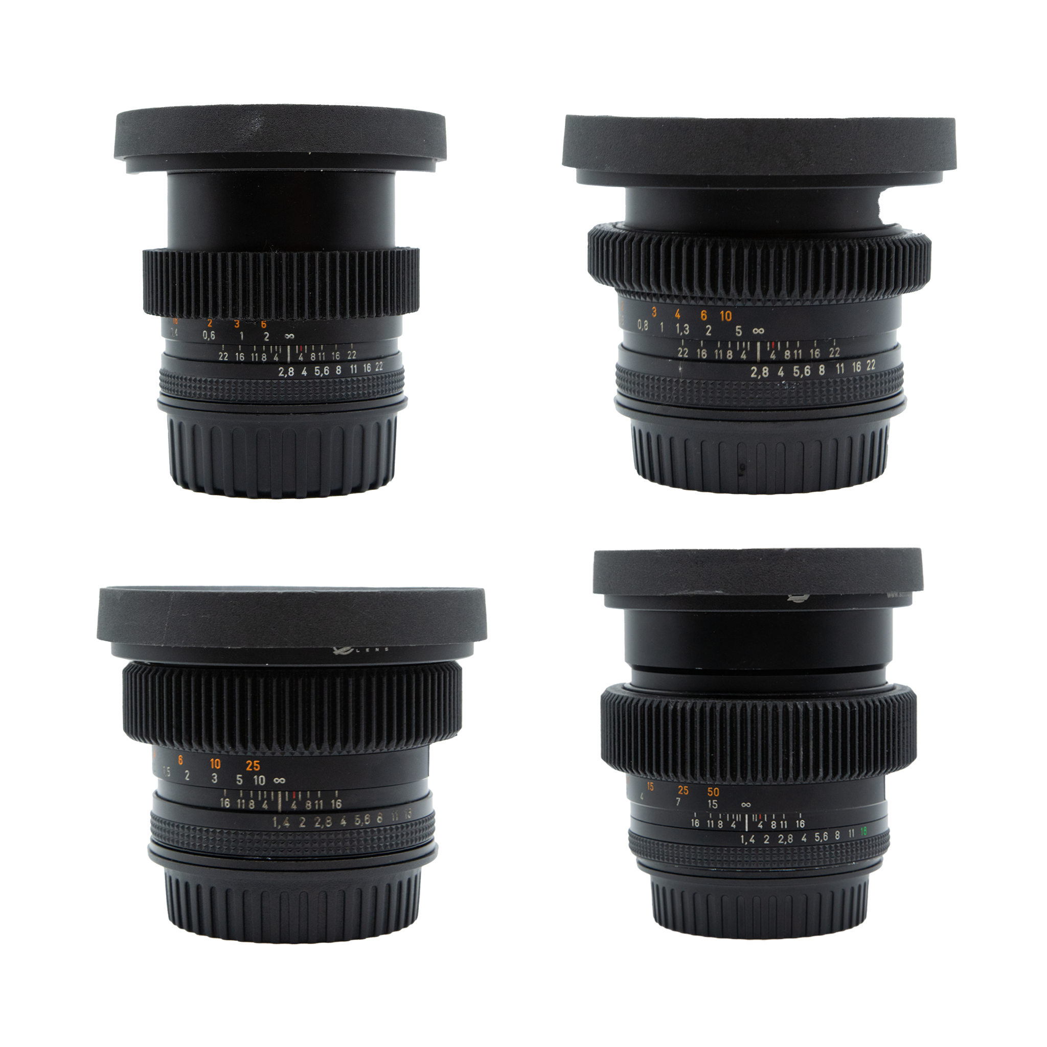 Zeiss EF Contax (4) Prime Lens Set