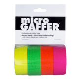 1" - Small Core Micro Gaff Tape Multi-Pack: Fluorescent